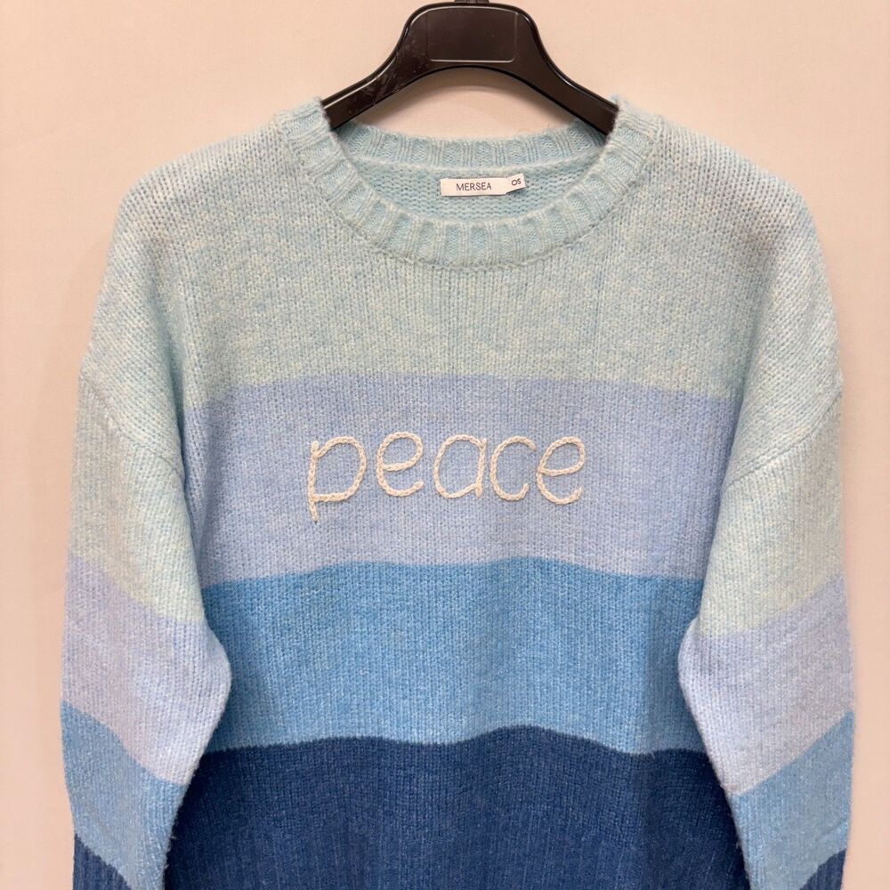 Mersea Women Pullover Sweater Knit Top One Size OS Acrylic Blend C028 -3 - Picture 13 of 15